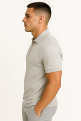 Dario Mid-Zip Polo - Slim-Fit Knit Polo with Modern Half-Zip Styling