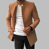 Luca Men's Slim Fit Long Coat