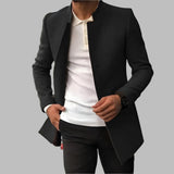 Luca Men's Slim Fit Long Coat