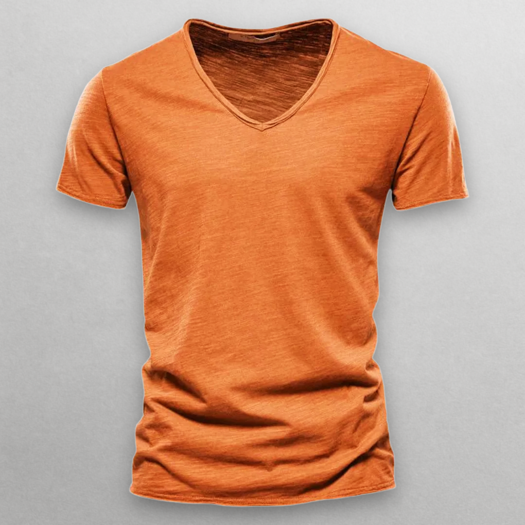 Kyoto Slim Fit V-Neck T-Shirt – Soft Premium Cotton for Everyday Style 2