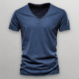 Kyoto Slim Fit V-Neck T-Shirt – Soft Premium Cotton for Everyday Style 3