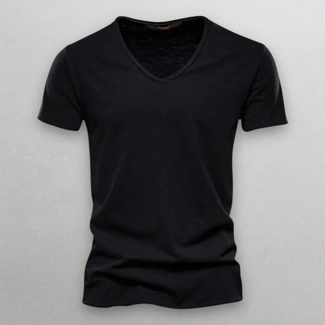 Kyoto Slim Fit V-Neck T-Shirt – Soft Premium Cotton for Everyday Style 4