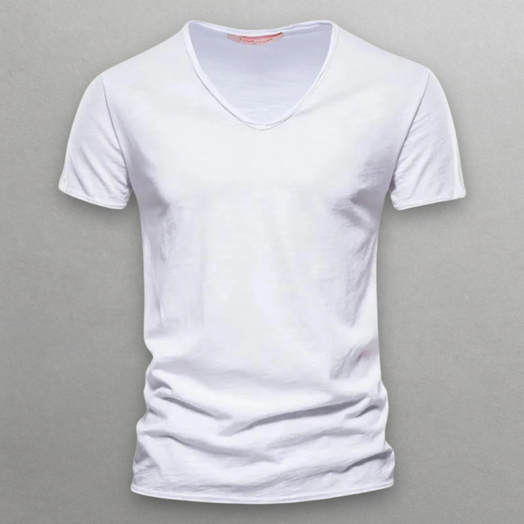 Kyoto Slim Fit V-Neck T-Shirt – Soft Premium Cotton for Everyday Style 5