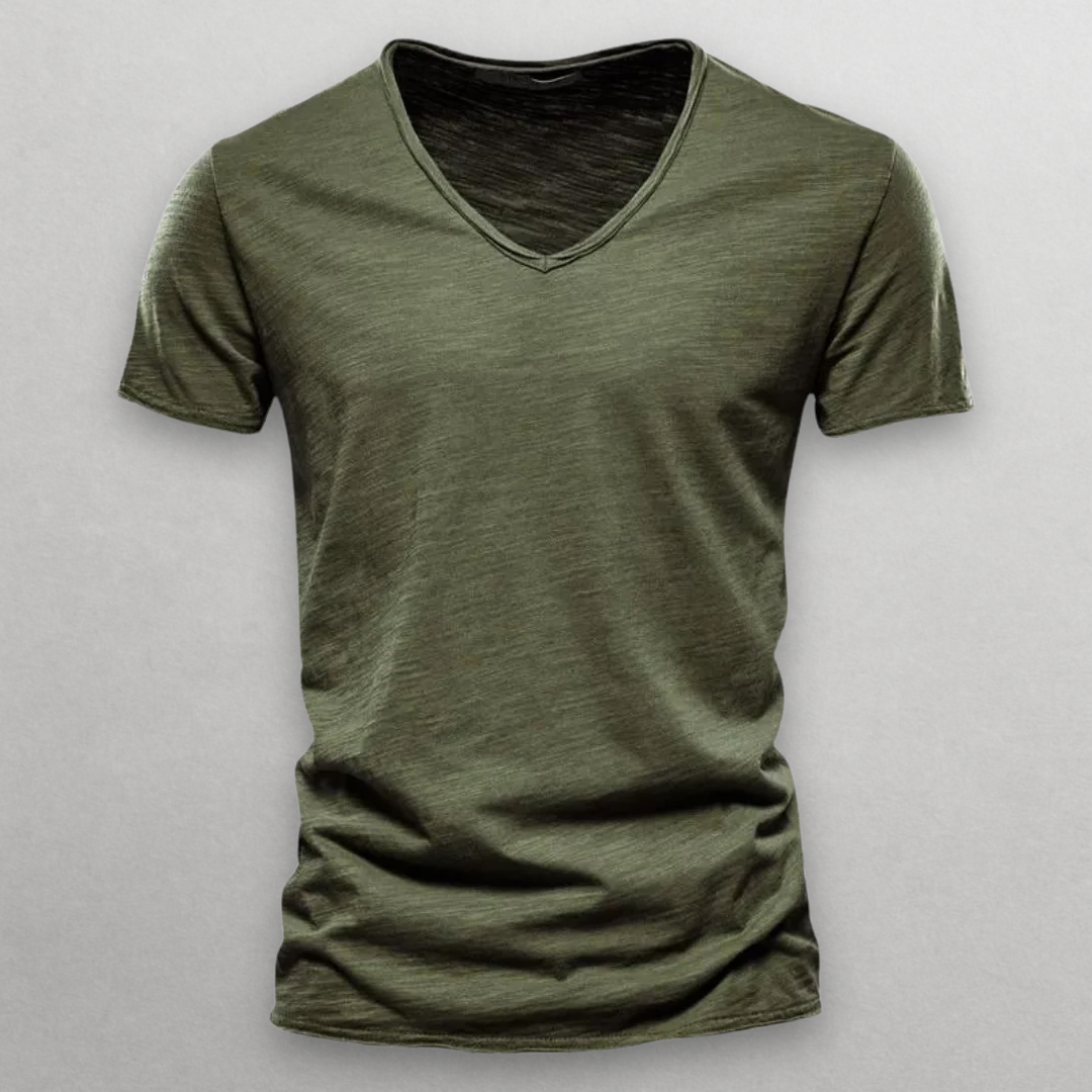 Kyoto Slim Fit V-Neck T-Shirt – Soft Premium Cotton for Everyday Style 6