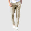 Luigi Straight-Cut Linen Pants – Men’s Linen Pants with Drawstring Waist