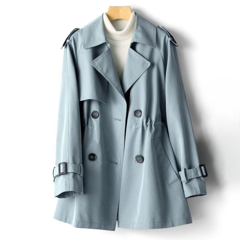 Anjelie Women's Trench Coat – Lightweight Double-Breasted