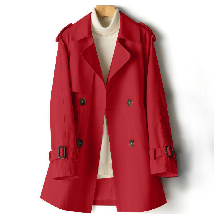 Anjelie Women's Trench Coat – Lightweight Double-Breasted