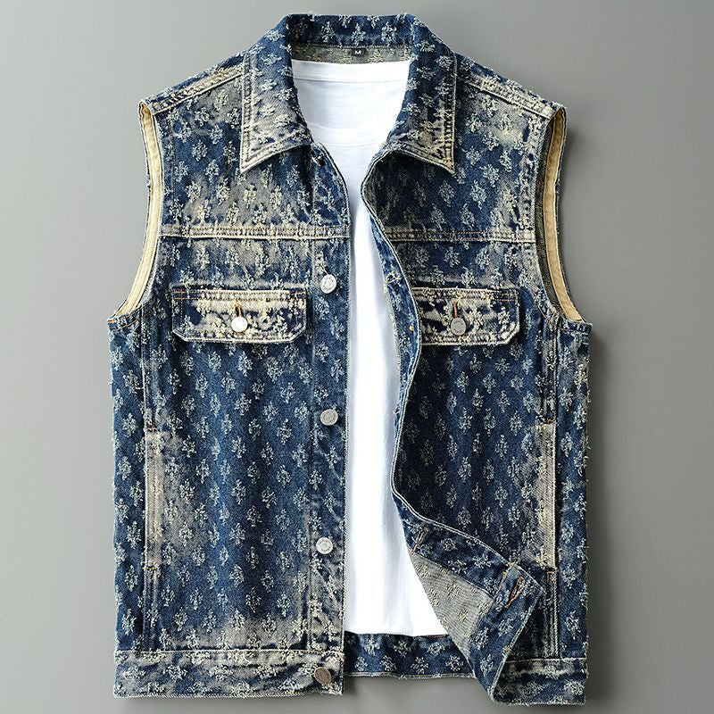 Cyrus Men’s Utility Vest – Durable Knit with Button Closure