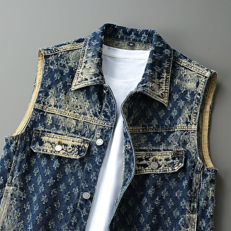 Cyrus Men’s Utility Vest – Durable Knit with Button Closure