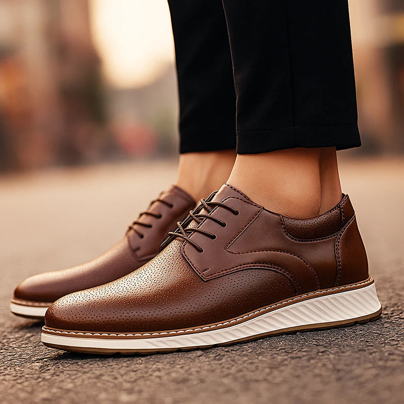 Quentin Genuine Leather Dress Shoes – Refined Formal Lace-Up Design