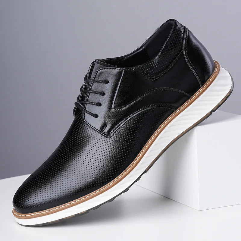 Quentin Genuine Leather Dress Shoes – Refined Formal Lace-Up Design