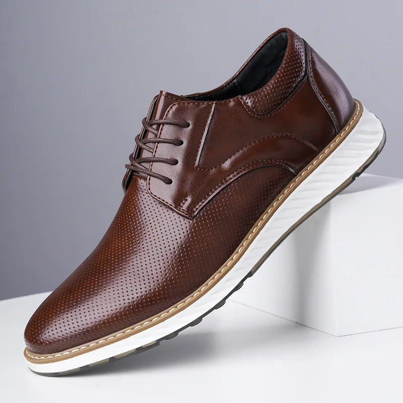 Quentin Genuine Leather Dress Shoes – Refined Formal Lace-Up Design