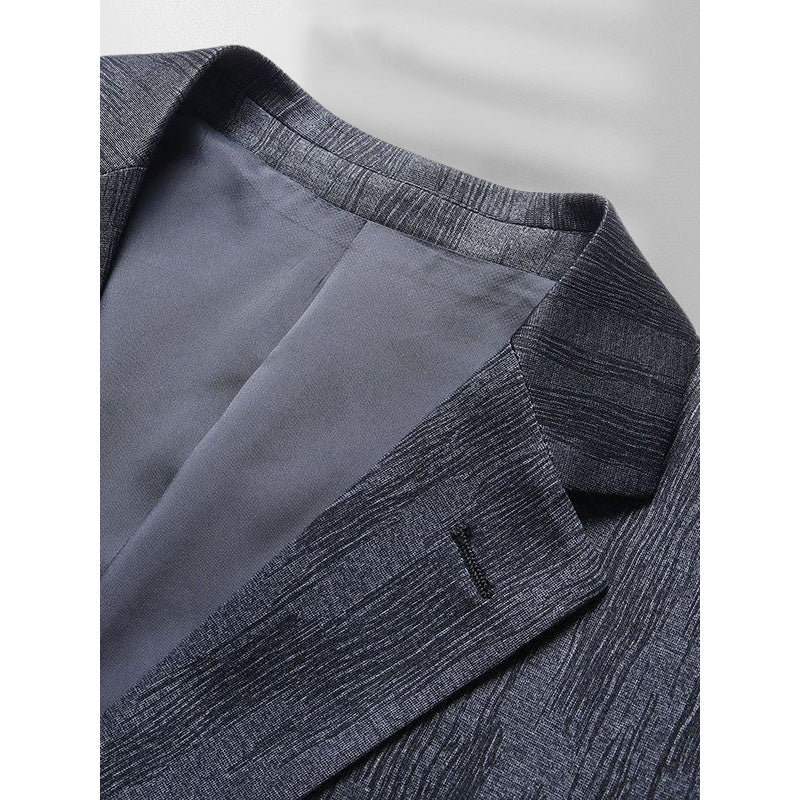 Martin Men’s Blazer Jacket – Wrinkle-Free Blend with Slim Fit & Slit Pockets