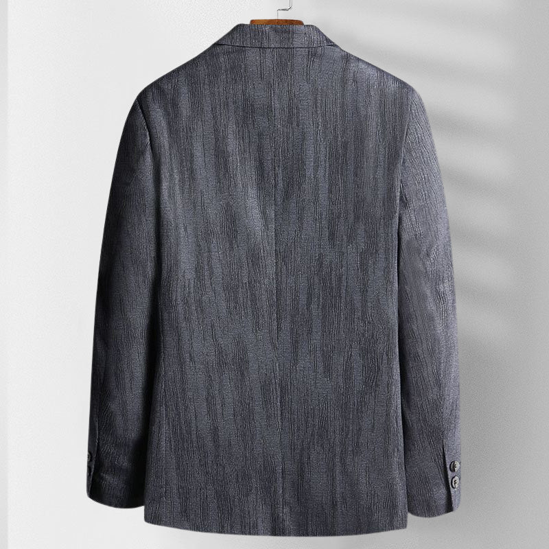 Martin Men’s Blazer Jacket – Wrinkle-Free Blend with Slim Fit & Slit Pockets