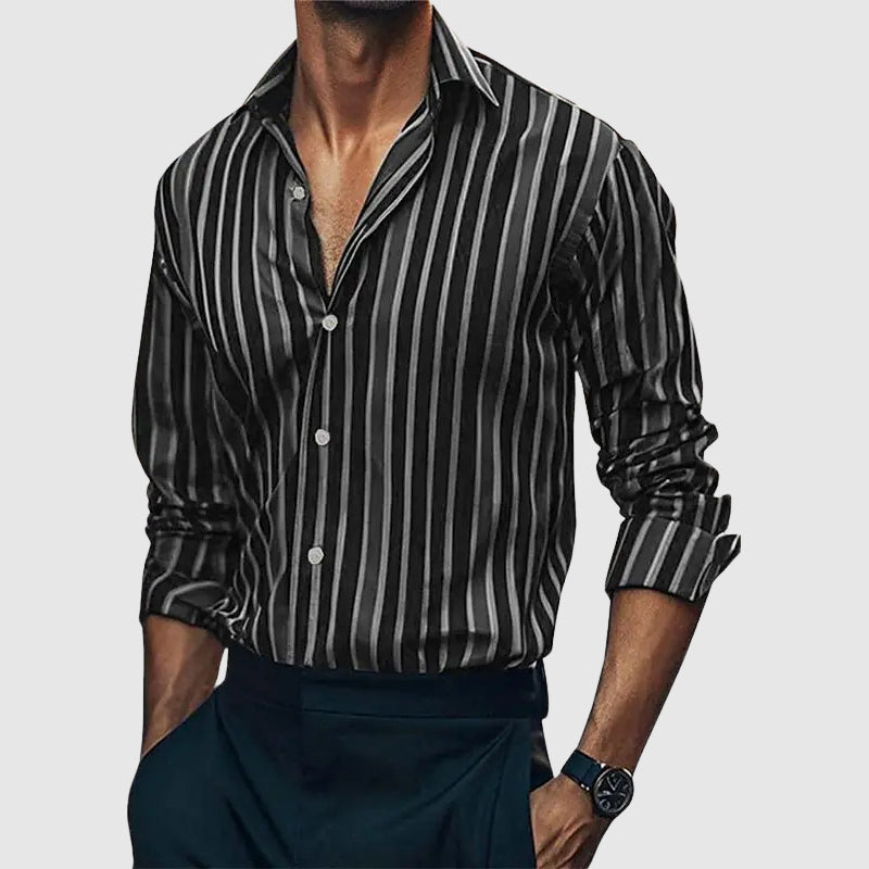 Avery Slim Fit Striped Dress Shirt