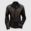 Raleigh Silk Blend Striped Shirt