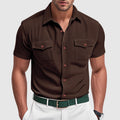 Lorenzo Classic Fit Polo Shirt – Durable Poly-Blend with Chest Pockets 0