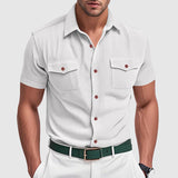 Lorenzo Classic Fit Polo Shirt – Durable Poly-Blend with Chest Pockets 2