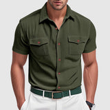 Lorenzo Classic Fit Polo Shirt – Durable Poly-Blend with Chest Pockets 3