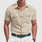 Lorenzo Classic Fit Polo Shirt – Durable Poly-Blend with Chest Pockets 4