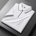 Luxe Cotton-Silk Polo Shirt for Men – Breathable Fabric with Modern Quarter-Zip Design 0