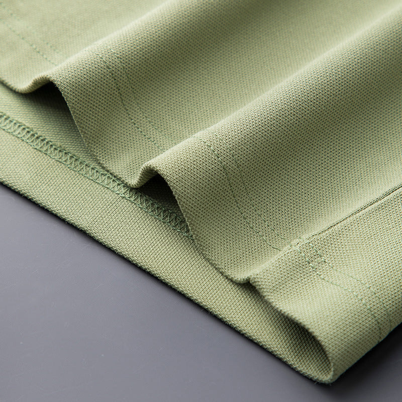 Luxe Cotton-Silk Polo Shirt for Men – Breathable Fabric with Modern Quarter-Zip Design 7