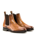 Madrid Premium Black Chelsea Boots for Men – Genuine Leather with Rounded Toe Design 0