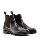 Madrid Premium Black Chelsea Boots for Men – Genuine Leather with Rounded Toe Design 1