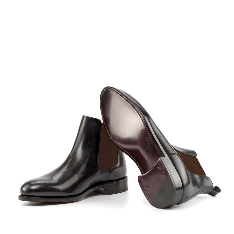 Madrid Premium Black Chelsea Boots for Men – Genuine Leather with Rounded Toe Design 2