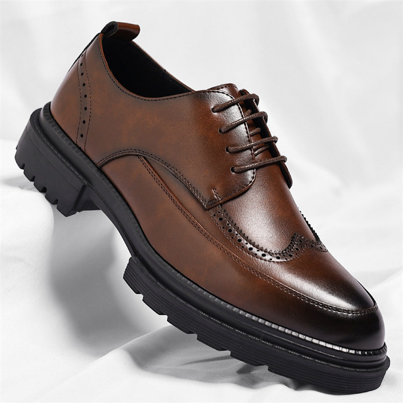 Andrew Men’s Brogue Leather Dress Shoes