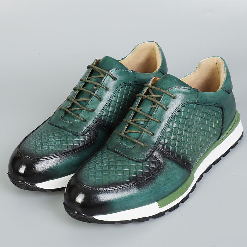 Cesare Firenze Leather Trainers