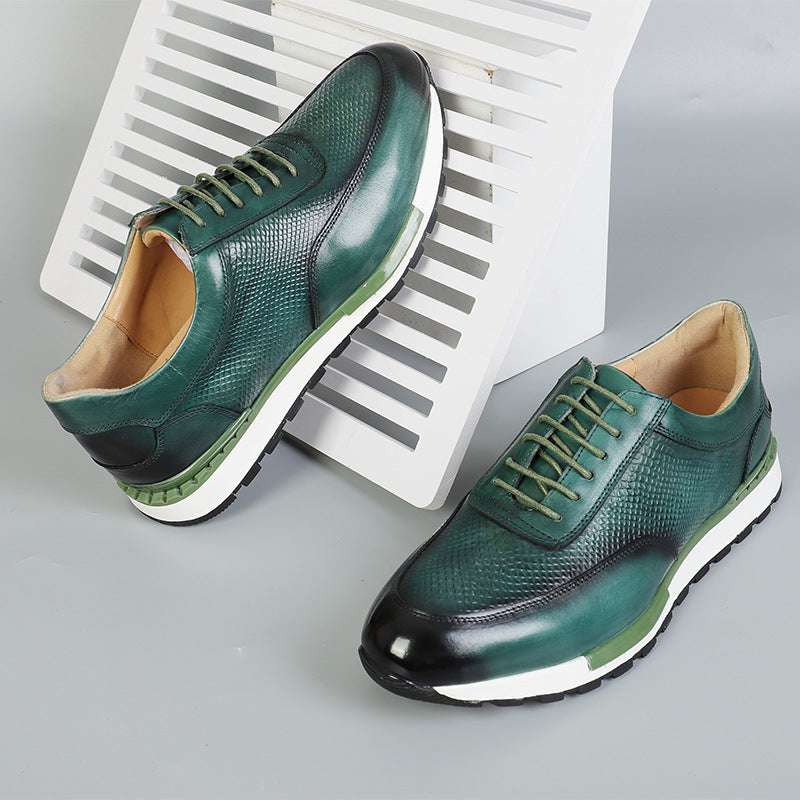 Cesare Firenze Leather Trainers