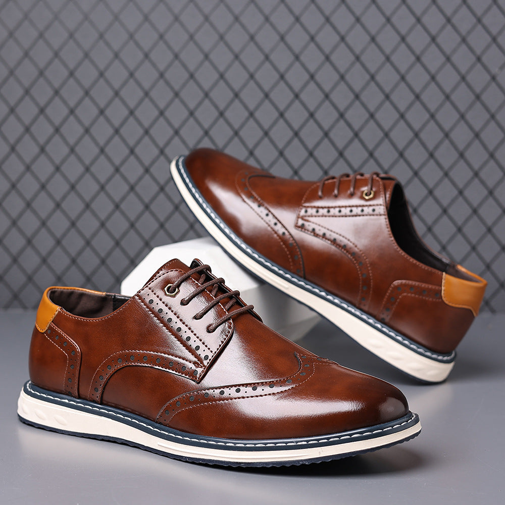 Boris Men’s Leather Brogue Shoes