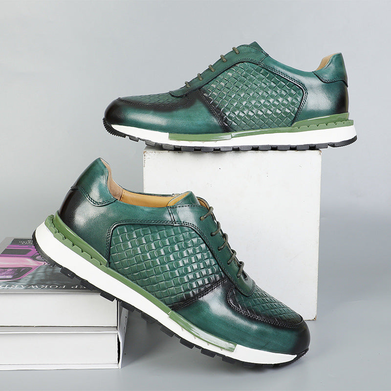 Cesare Firenze Leather Trainers