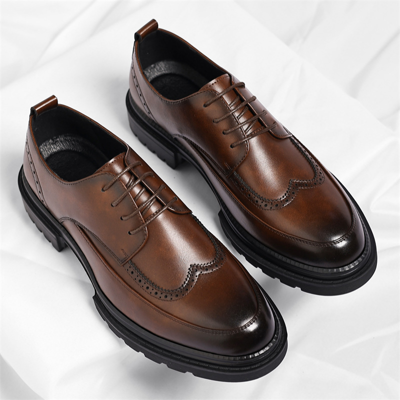 Andrew Men’s Brogue Leather Dress Shoes