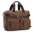 Morrison Men’s Travel Briefcase – Durable Canvas Laptop Bag