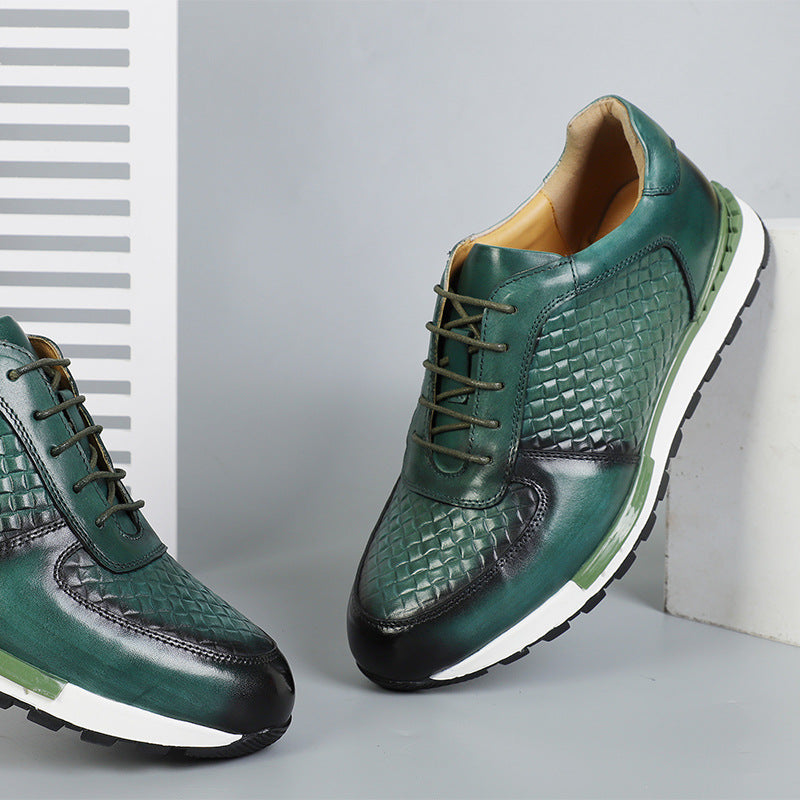 Cesare Firenze Leather Trainers