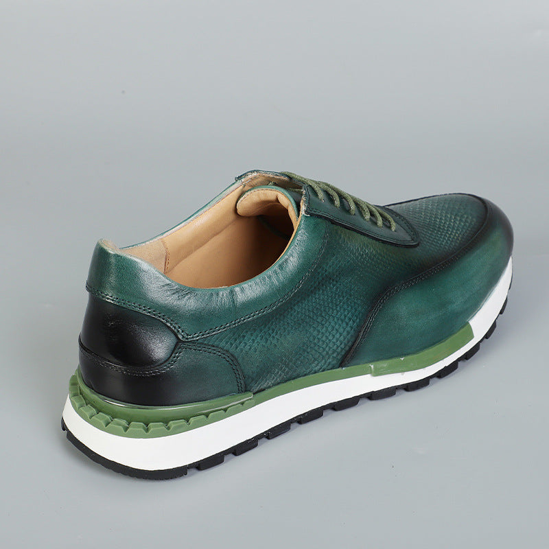 Cesare Firenze Leather Trainers