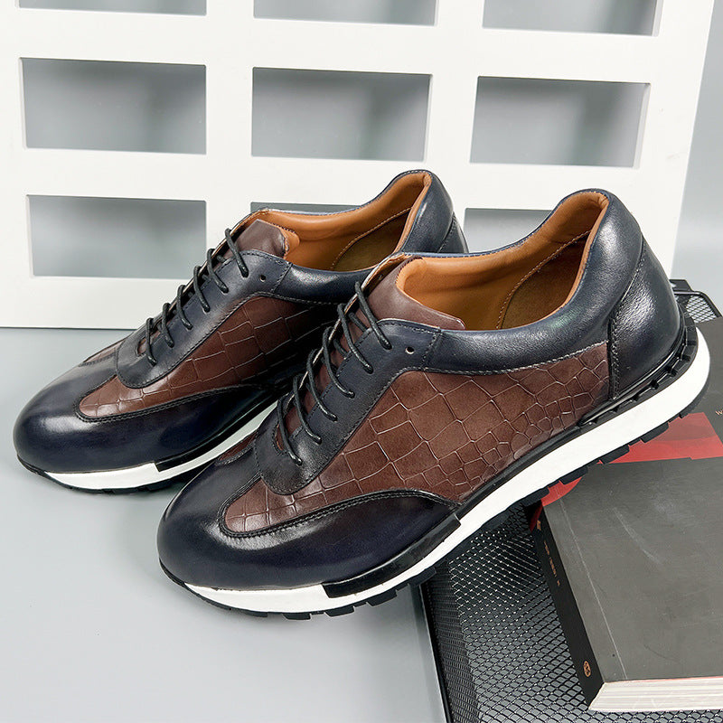 Marcello Genuine Leather Sneakers – Premium Casual Dress Footwear