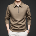 Easton Men’s Quarter Zip Pullover – Textured Stretch Knit Tailored Fit