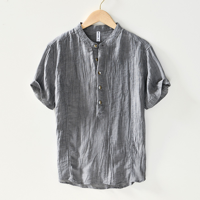 Elodie Henley Linen Men's Shirt
