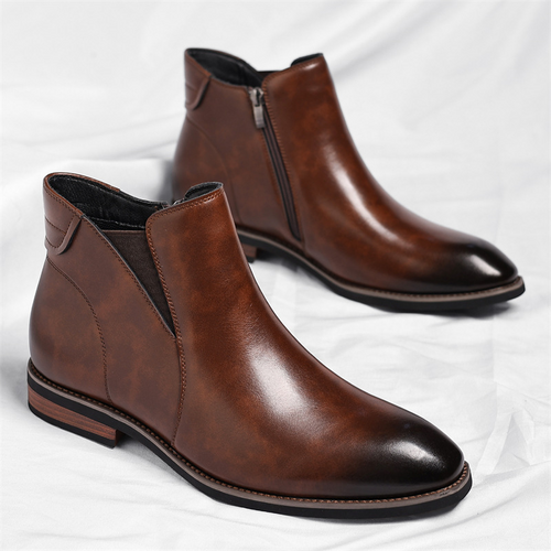 Caleb Regent Leather Chelsea Boots