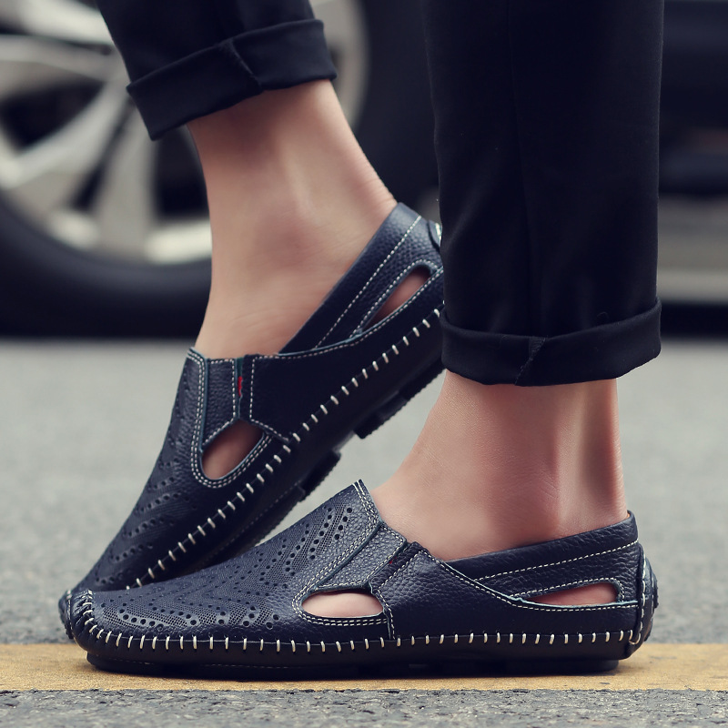 Danilo Italian Leather Sandals – Cushioned Breathable Casual Leather Shoes