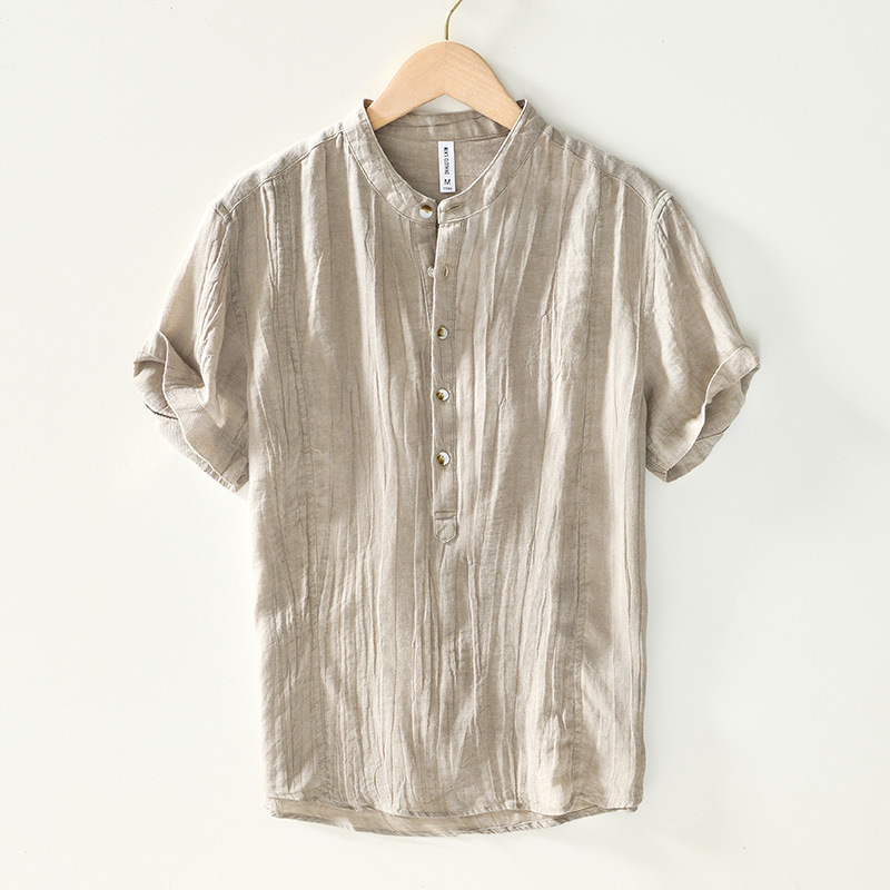 Elodie Henley Linen Men's Shirt