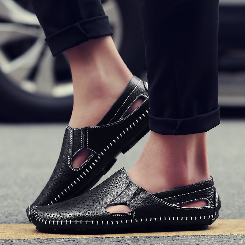 Danilo Italian Leather Sandals – Cushioned Breathable Casual Leather Shoes