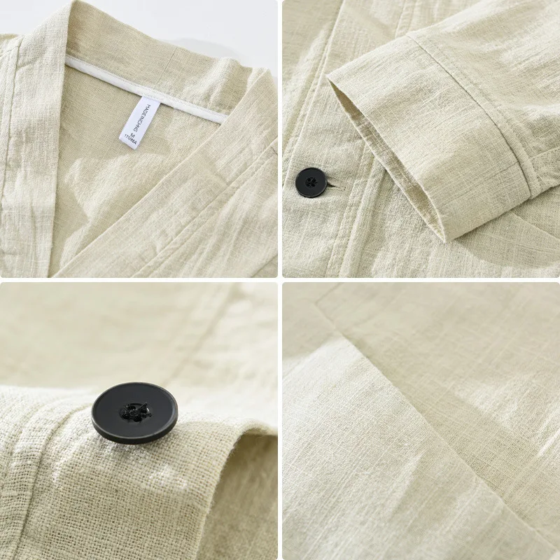 Oslo Casual Button-Up Linen Jacket