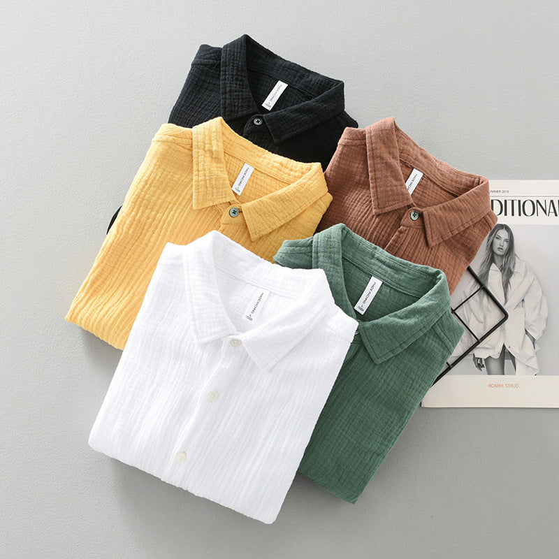 Monaco Double-Gauze Cotton Shirt