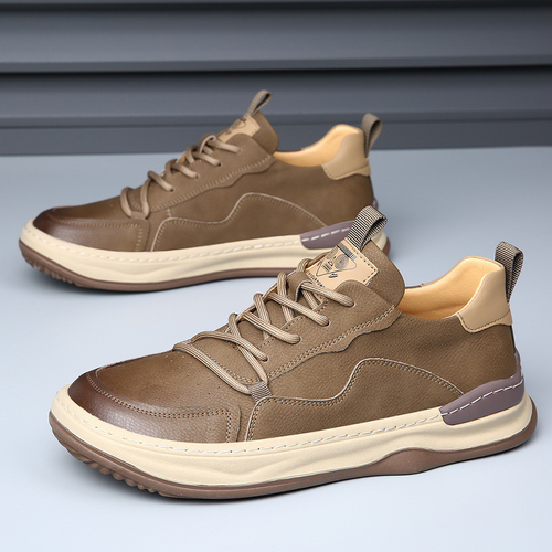 Alessio Men’s Italian Leather Sneakers – Handcrafted Cushioned Comfort