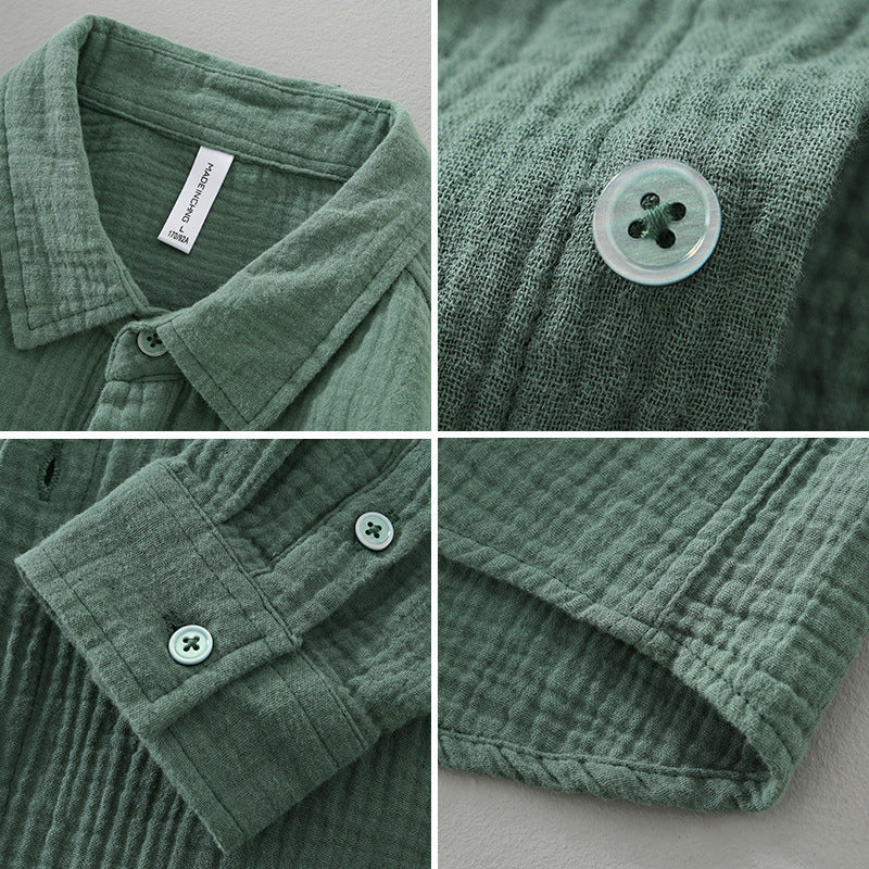Monaco Double-Gauze Cotton Shirt