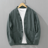 Oslo Casual Button-Up Linen Jacket